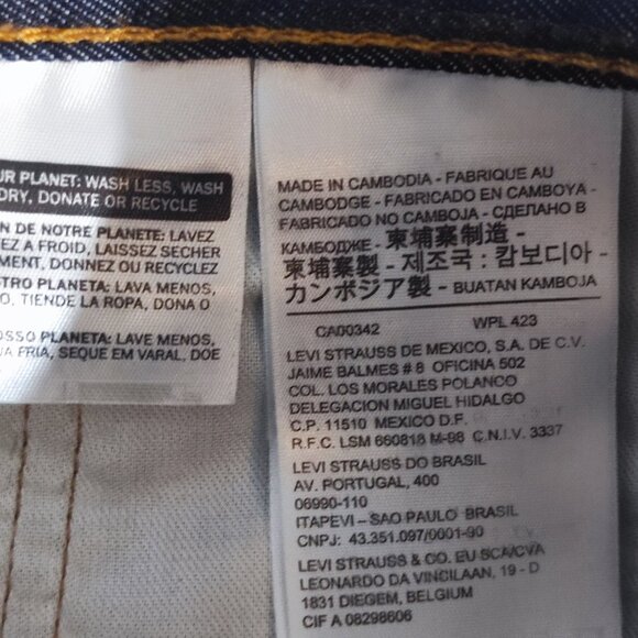 Levi's 569 Loose Fit Straight Jeans Men's Size W34/L30 Dark Ink Blue Colour - Picture 6 of 14